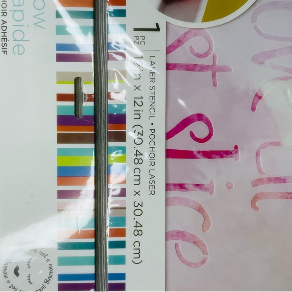 Art mind diy adhesive laser stencil bundle fabric craft shirts/ pillows / bag - Picture 9 of 16